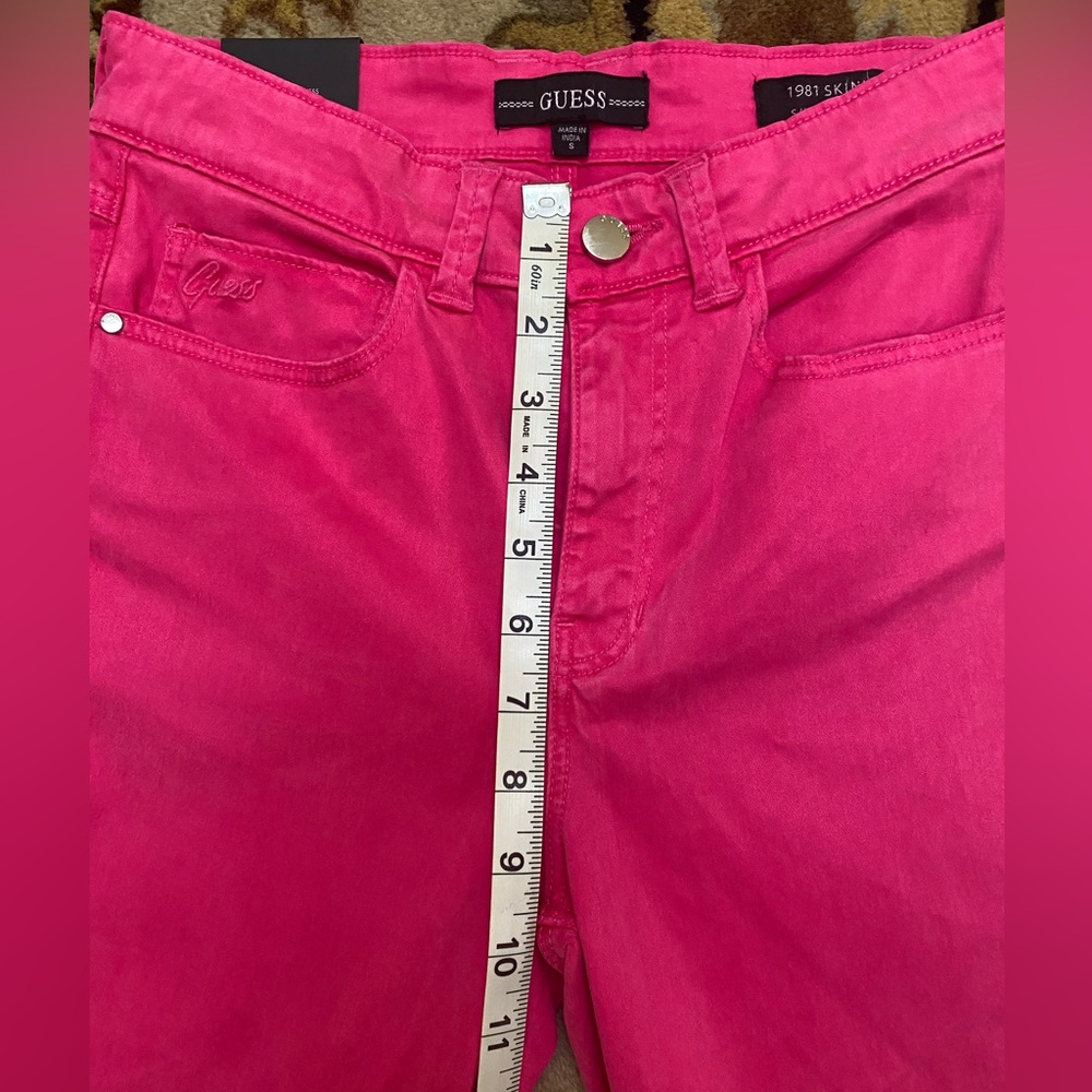 Guess Hot Pink Skinny Straight Leg Jeans - Picture 4 of 14